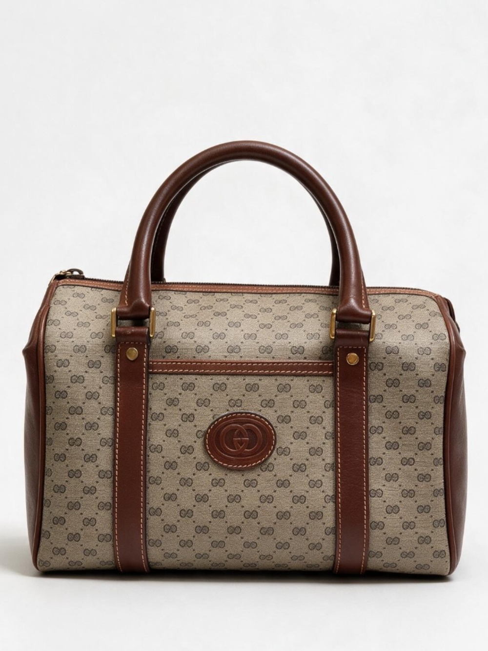 Vintage Gucci Micro GG Supreme canvas Boston bag